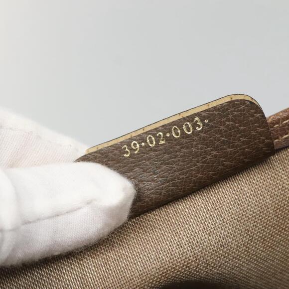 GUCCI GG Supreme Web Sherry Line Tote Bag Pvc Beige Gold 39 02 003 - Picture 13 of 13